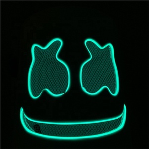 Chine Approvisionnement D'usine D'<span class=keywords><strong>horreur</strong></span> Effrayant Parti Néon Lumière <span class=keywords><strong>Hockey</strong></span> Halloween Guimauve <span class=keywords><strong>Masque</strong></span> - Product Image 5