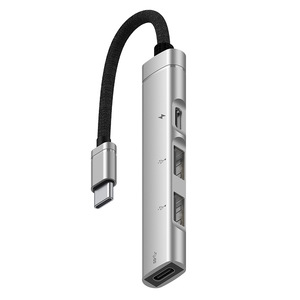 Ttl Type C Hub 4 puertos Usb 2.0 de aleación de aluminio para carga de portátiles y teléfonos - Product Image 5