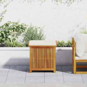 Boîte de rangement extérieure en bois d'acacia en gros, coffre de rangement en bois avec couvercles, coffre de rangement en acacia avec sac intérieur résistant à l'eau - Product Image 2