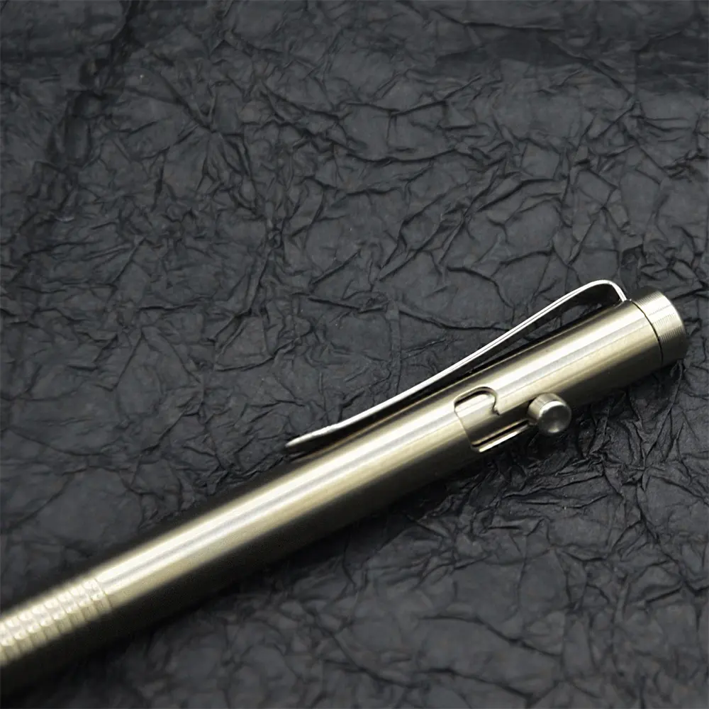 TITST Luxury Heavy Feel Metal Ballpoint Pens School Business Office Signature Roller Pen Writing Ballpen titanium pen
