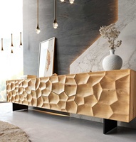 Meuble TV sur pied de style italien personnalisé, pour petit appartement, salon, en bois massif, simple, luxe léger, créatif