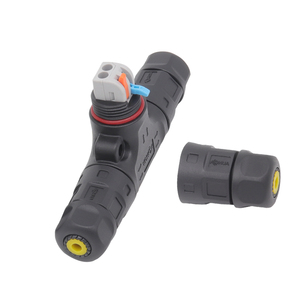 <b>Quick</b> Locking 2Ways Electric Wire <b>Connector</b> M20 Assembly Tee 25A AC <b>Connector</b> IP67 Led Light Waterproof Cable <b>Connector</b> - Product Image 3