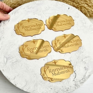 Étiquettes personnalisées en acrylique miroir pour <span class=keywords><strong>mariage</strong></span>, étiquettes nominatives personnalisées pour la fête des mères <span class=keywords><strong>et</strong></span> Noël, imperméables - Product Image 1