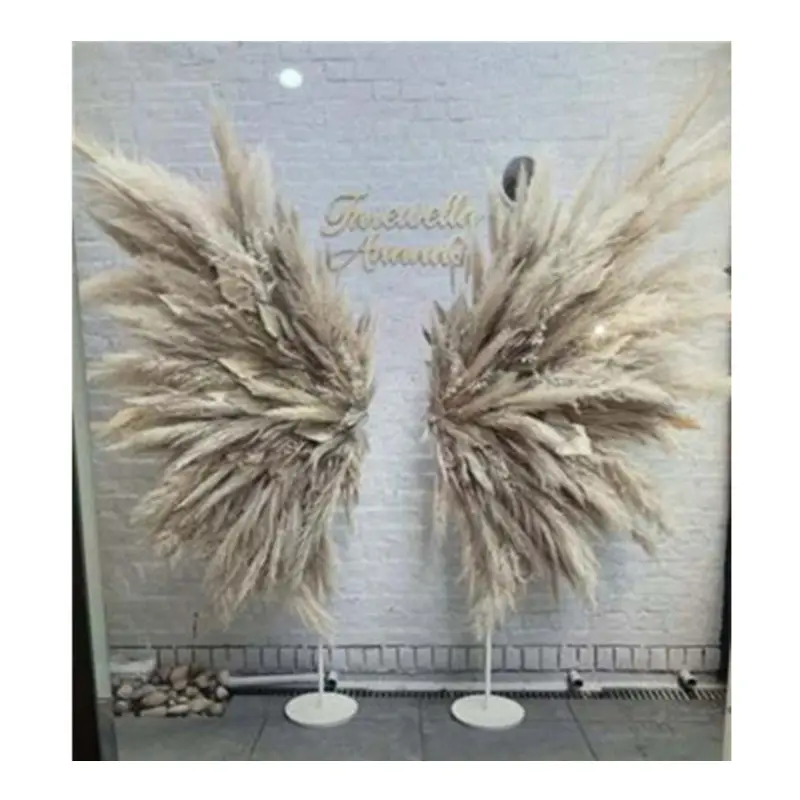 Yicheng güzellik sıcak satış pampas kanatları İngiltere melek kanatları zemin pampas dekor melek kanatları ile en iyi kalite ve uygun fiyat