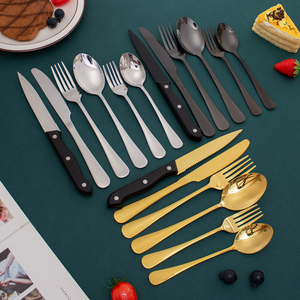 Set di Posate Elegante e Moderno da 24/48 Pezzi in Acciaio Inox per Ristorante e Cucina Domestica - Product Image 2