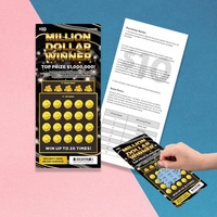 Billets de loterie à gratter personnalisés de haute qualité, anti-contrefaçon, avec impression numérique et design gratuit, sur papier offset et carton