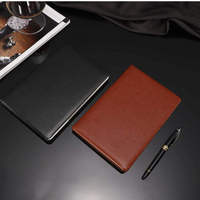 Carnet de notes professionnel en cuir PU de qualité supérieure, grain fin, coins arrondis, couverture rigide, logo personnalisé, vente en gros