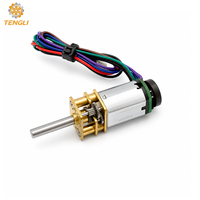 DC 3V 6V 12V Bürstenmotor mit Permanentmagnet N20 Mini Mikro Metallgetriebemotor mit Zahnrad 10-1000 U/min für Smart Home Haushaltsgeräte Ventilator
