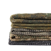 Écharpe tactique camouflage à grandes mailles, style arabe, pour le terrain et la jungle, protection solaire tactique