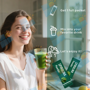 SUNI <span class=keywords><strong>Precio</strong></span> de fábrica Espirulina orgánica Platensis en polvo Grado alimenticio 100% Polvo de espirulina natural - Product Image 6