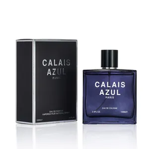 Marca Original CALAIS AZUL 100mL Etiqueta privada personalizada Fragancia amaderada de lujo Perfume de larga duración para hombres