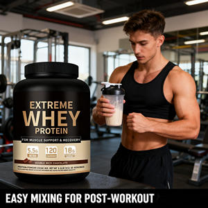 Venta al por mayor 80 Bulk 100% Gold Standard Whey Protein Powder Suplemento de proteína para adultos para un fuerte aumento de peso muscular - Product Image 5