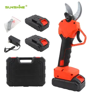SUNSHINE 21v electric pruner cordless 40 mm battery powered electric pruning shear