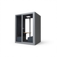 UNIBOOTH - Cabine de bureau insonorisée, ignifuge ASTM-E84, 33 dB, ISO 23351, installation rapide en 30-45 minutes, pour espace de coworking, studio, meilleur rapport qualité-prix