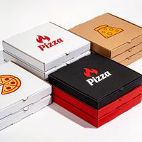 Vente en gros d'usine, boîte à pizza à emporter en carton ondulé haut de gamme personnalisée
