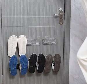 Étagère à chaussures à ventouse pliable pour balcon, peu encombrante, étendoir à chaussures à ventouse sans poinçon - Product Image 5