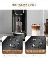 Machine à café à capsules ultra-plate 20 bars, avec bac à capsules amovible et plateau anti-goutte, 3 tailles de tasses pour la maison et les voyages