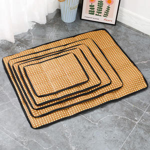 Anti-Rutsch-Haustier bett aus Bambus, quadratischer Sommer-Cold-Pad-Hund mit festem Muster, verpackt in Pappkarton - Product Image 6