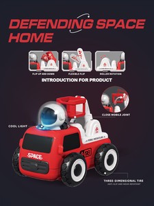 Véhicule télécommandé 4 en 1 : <span class=keywords><strong>Camion</strong></span> de pompiers, Excavatrice, Modèle RC 4 canaux, Véhicule d'ingénierie spatiale, Jouets de voiture télécommandés - Vente chaude - Product Image 3