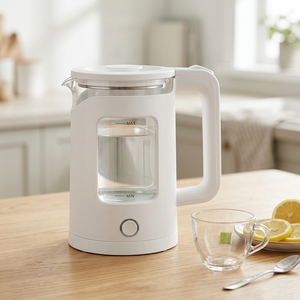 Nuevo Hervidor de Agua de Vidrio de Borosilicato de Alta Calidad, 2 Capas, 220V, 1800W, para Uso en Hoteles, Electrodoméstico Portátil para el Hogar - Product Image 1