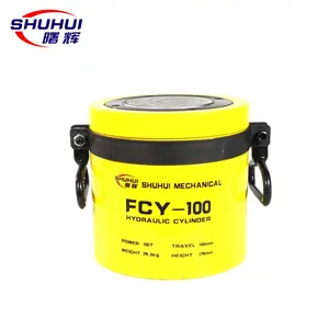 Manufacturer 10ton to 100 ton Heavy Duty Long Type Hydraulic Jack Cylinder FCY-10 -FCY-200