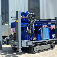 Foreuse mobile sur chenilles BDM-350SM pour puits d'eau profonde de 350 m, équipée d'un système hydraulique avancé