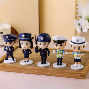 Figuras de Acción de PVC de la Policía, Serie 'Pequeños Policías', Set de Soldados, Accesorios Creativos para Coche y Escritorio, Modelos de Anime para Niños - Product Image 5
