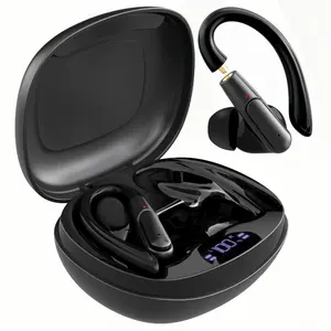 New TWS Wireless Bluetooth Earbuds Noise Cancellation In-Ear Headphones Detachable Two Kinds Wear Ear Hook Bluetooth Earphone