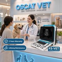 Échographe Doppler Couleur Vétérinaire OSCAT pour Ordinateur Portable avec Imagerie PW DPDI THI pour Diagnostic Hospitalier d'Animaux de Petite et Grande Taille