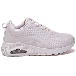 Vendita diretta dalla fabbrica <span class=keywords><strong>scarpe</strong></span> Casual da <span class=keywords><strong>donna</strong></span> pesanti spesse bianche con lacci maggiorati traspiranti in gomma sportiva in maglia autunnale estate - Product Image 2