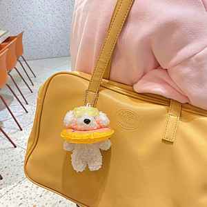 Kawaii Stuffed Animals Cartoon Cute Doll Bag Pendant Accessories <b>Keyring</b> Gift Toy Swimming Ring Teddy Dog Plush <b>Charm</b> Keychain - Product Image 4