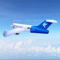 Modèle d'avion gonflable d'avion de simulation gonflable personnalisé pour exposition, affichage de beauté