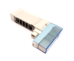 PLC SY5200-5U1 <span class=keywords><strong>2</strong></span>-позиционный 5-портовый Двойной электромагнитный клапан 24VDC промышленной автоматизации - Product Image 3