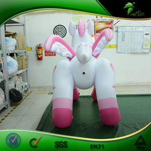 HongYi Dễ Thương Tùy Chỉnh Inflatable Hồng Bay Wolf Phim Inflatable Nhân Vật Bóng - Product Image 5