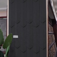 Moderne Leichtgewichtige 3D PU Kunststein-Wandpaneele für Innen und Außen, Wasserfestes Design, Große Platten, Marmor-Villen, Quarzstein-Zement