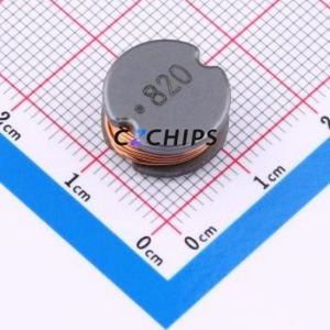 Inducteur de puissance SDR1307-820KL SMD, 13x13mm (Inductance : 82uH) (Précision : 10%) Courant nominal : 2,1A - Product Image 1