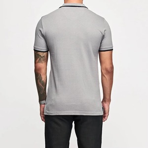 เสื้อโปโลชาย ผ้าฝ้าย 100% แขนสั้น ถักทอ สวมใส่สบาย คอปกติดกระดุม ระบายอากาศ แห้งเร็ว รับผลิตแบบ OEM - Product Image 4