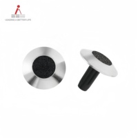 Dômes de pavage tactiles antidérapants en acier inoxydable 304/316L RY RY-DS128P-3 de 3 mm de hauteur avec surface en carbure, garantie 5 ans