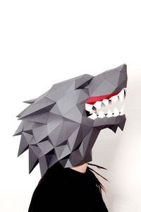 Venta al por mayor de papel 3D <span class=keywords><strong>Origami</strong></span> para adultos Máscara de Halloween - Product Image 5