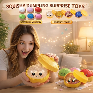 Juguete Antiestrés Kawaii Glitter Cube Dumpling Squishy <span class=keywords><strong>de</strong></span> TPR Suave, Juguete Sensorial Transparente con Cuentas <span class=keywords><strong>de</strong></span> Agua para Niños y Adultos, Regalo - Product Image 3