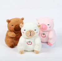 2025 vente chaude personnalisé Kawaii respiration Capybara ours Musical en peluche jouets compagnon lumière du sommeil poupées EN71 bébé cadeaux d'anniversaire