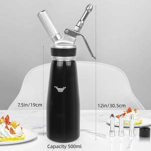 Dispensador de Crema Batida de Aluminio Ecológico y Funcional de Nuevo Estilo, Herramienta para Hacer Crema para Postres - Product Image 3