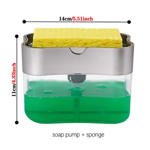 Epsilon 2020最畅销的肥皂泵分配器和厨房水槽洗碗皂液分配器海绵支架