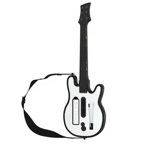 Controlador de guitarra inalámbrico para Nintendo Wii Remote Support <span class=keywords><strong>Guitar</strong></span> <span class=keywords><strong>Hero</strong></span> and Rock Band 2 Wii U Games con correa y luz RGB - Product Image 2