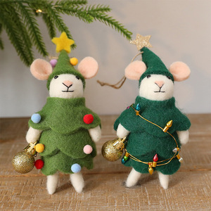 Adorno de Ratón Textil Bestwish, Decoración Ecológica e Impermeable para Árbol de <span class=keywords><strong>Navidad</strong></span> con Diseño de Dibujos Animados - Product Image 3