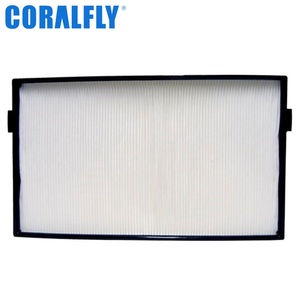 CORALFLY OEM ODM ไส้กรองเครื่องยนต์เครื่องจักรก่อสร้าง ไส้กรองอากาศห้องโดยสาร 11703980 PA4991 P500195 AF26384 สำหรับ Volvo - Product Image 2