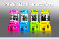 Mini machine à griffes de bureau en métal Tankman, jeu d'arcade coloré pour enfants avec code QR et paiement mobile pour usage domestique et commercial