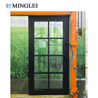 Ventana Abatible de Aluminio NFRC Personalizada, Ventanas de Triple Vidrio con Rotura de Puente Térmico de Alta Eficiencia Energética