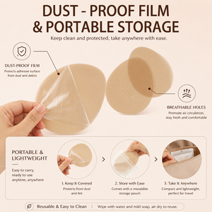 XINRUI Copricapezzoli Ultra Sottili Perforati, Patch Solleva Seno Senza Nastro Adesivo, Reggiseno Adesivo Traspirante per Seni Grandi OEM ODM - Product Image 3