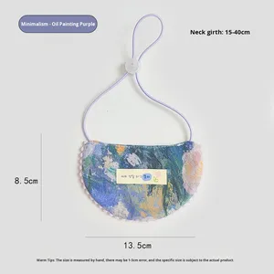 ผ้ากันเปื้อนสัตว์เลี้ยงลายการ์ตูนโพลีเอสเตอร์แบบปรับได้สำหรับสุนัขและแมว - Product Image 5